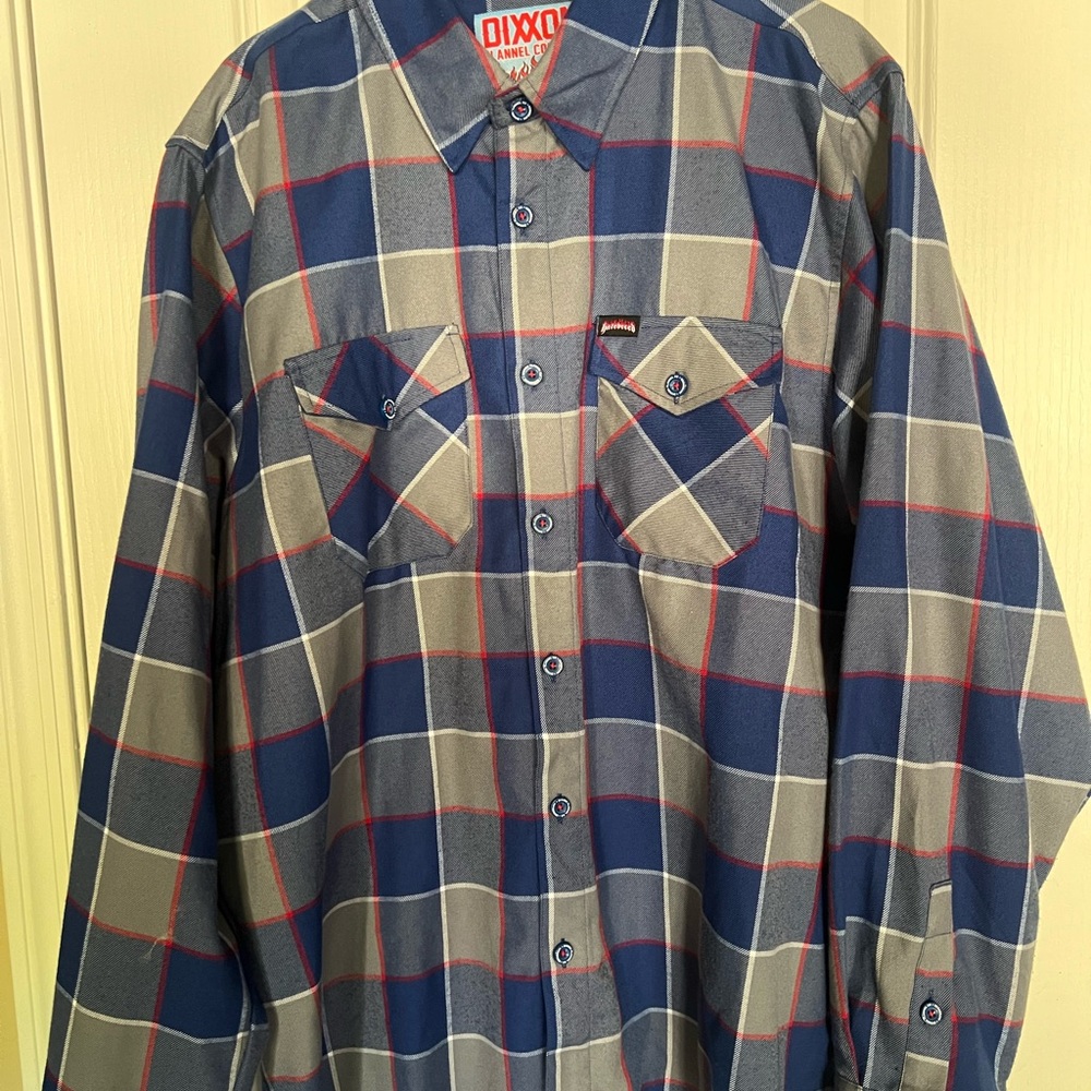 DIXXON Men's Blue Plaid Shirt